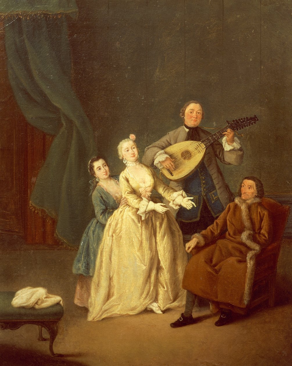 O concerto ou a família em concerto de Pietro Longhi
