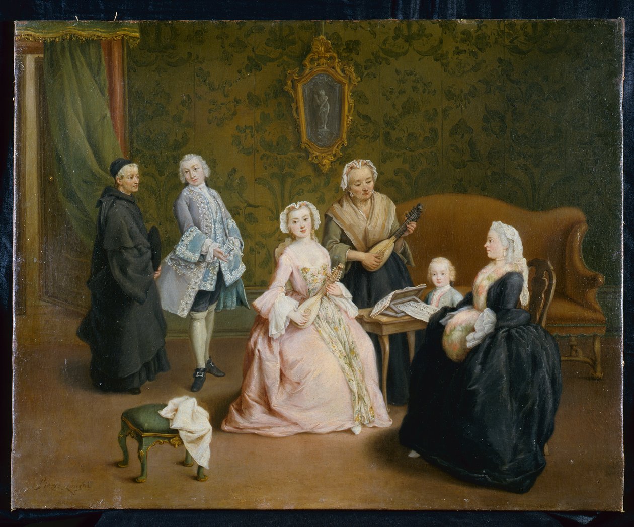 O concerto de familia de Pietro Longhi
