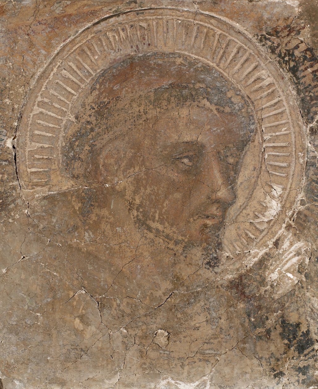 Cabeça De Um Franciscano, 1319-47. de Pietro Lorenzetti