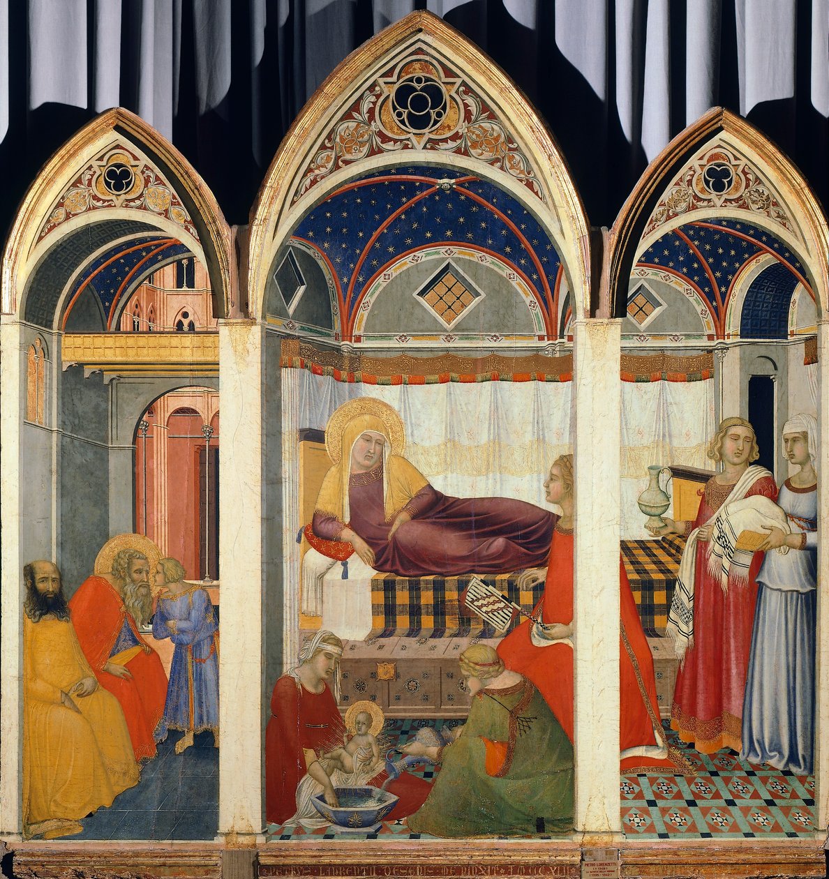 Natividade da Virgem, de Pietro Lorenzetti (ca. 1280-ca 1348) de Pietro Lorenzetti