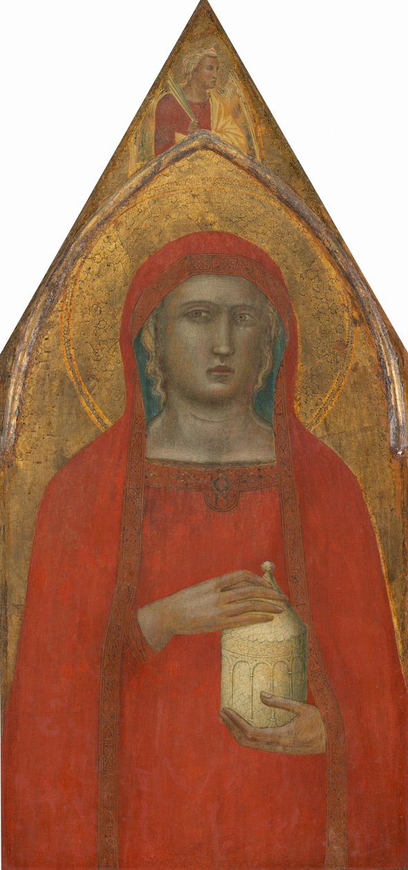 Santa Maria Madalena, com um anjo [painel esquerdo] de Pietro Lorenzetti