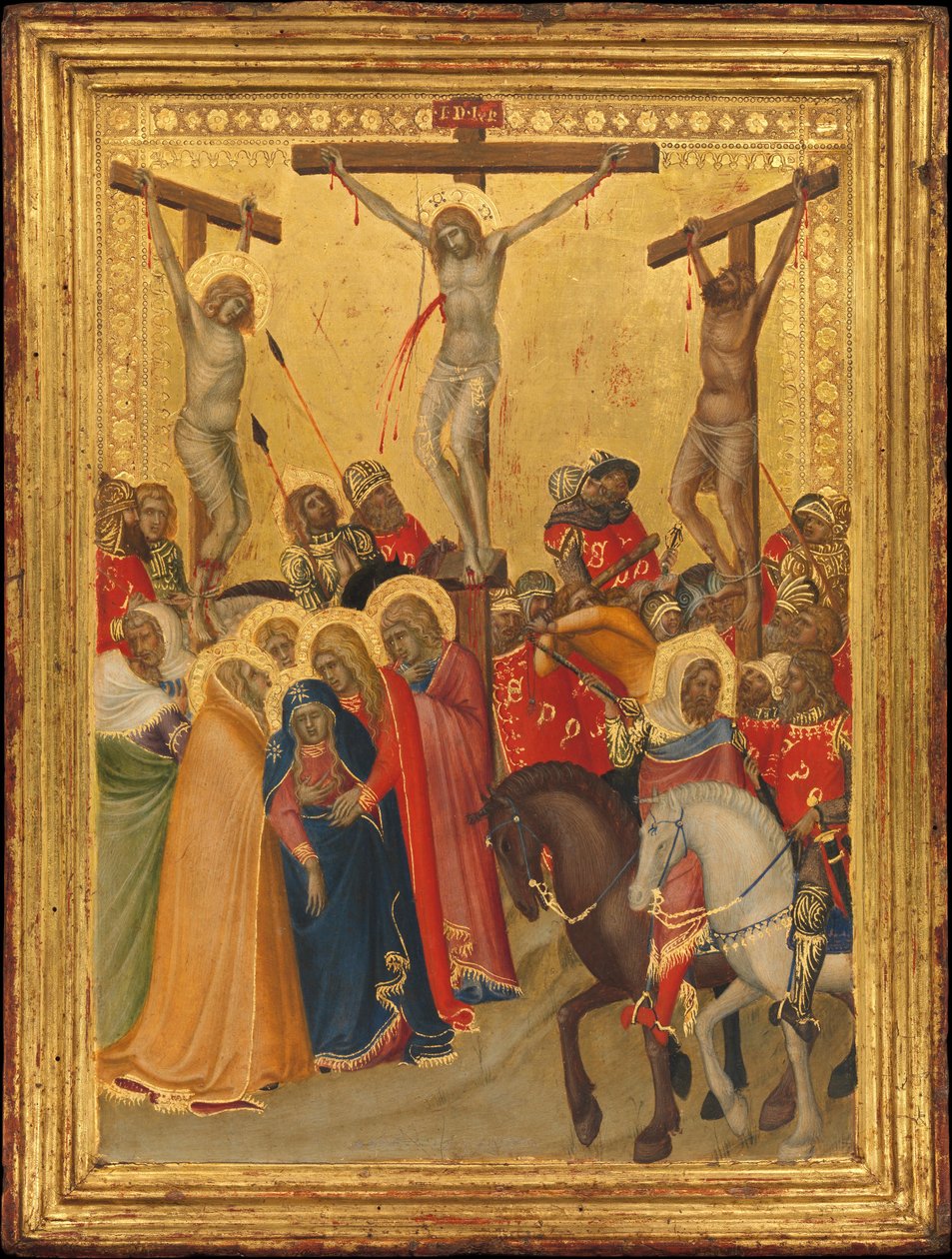 A Crucificação, 1340s. de Pietro Lorenzetti
