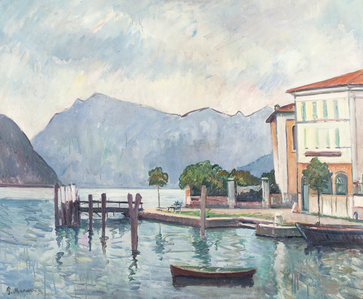 Lago Iseo, 1932 de Pietro Marussig
