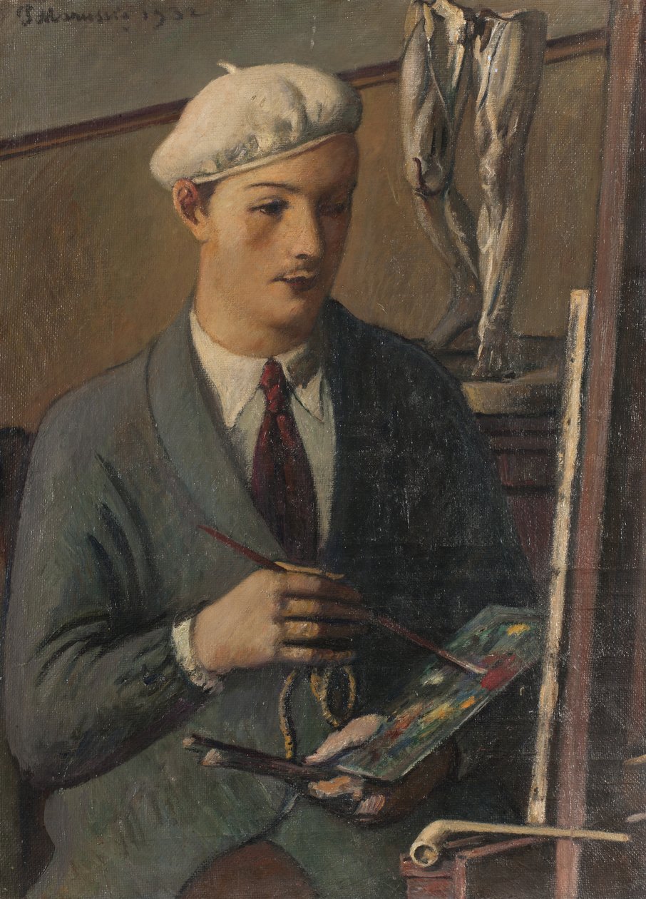 Retrato de um jovem pintor de 1932 de Pietro Marussig