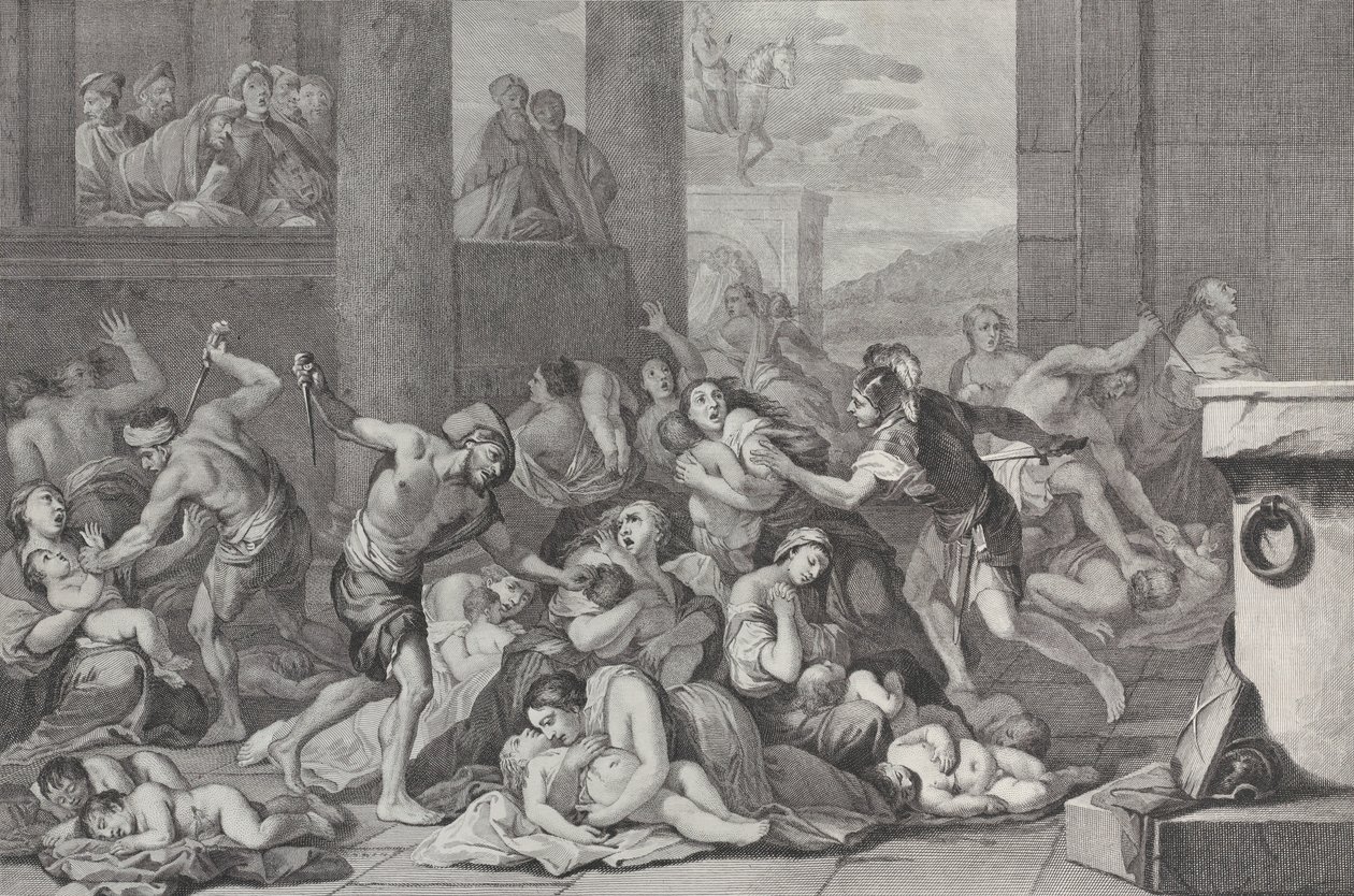 O Massacre dos Inocentes, 1730-50. de Pietro Monaco