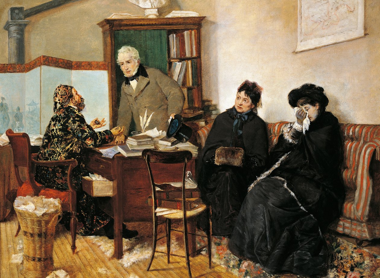 No Notário, de Pietro Pajetta (1845 -1911) de Pietro Pajetta