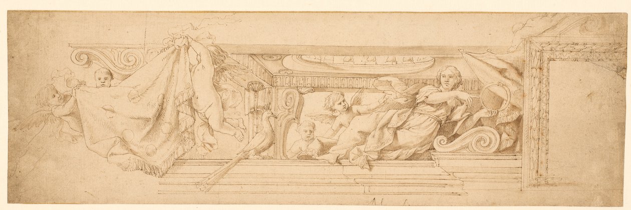Alegoria da eternidade com os braços dos Medici de Pietro Paolo Baldini