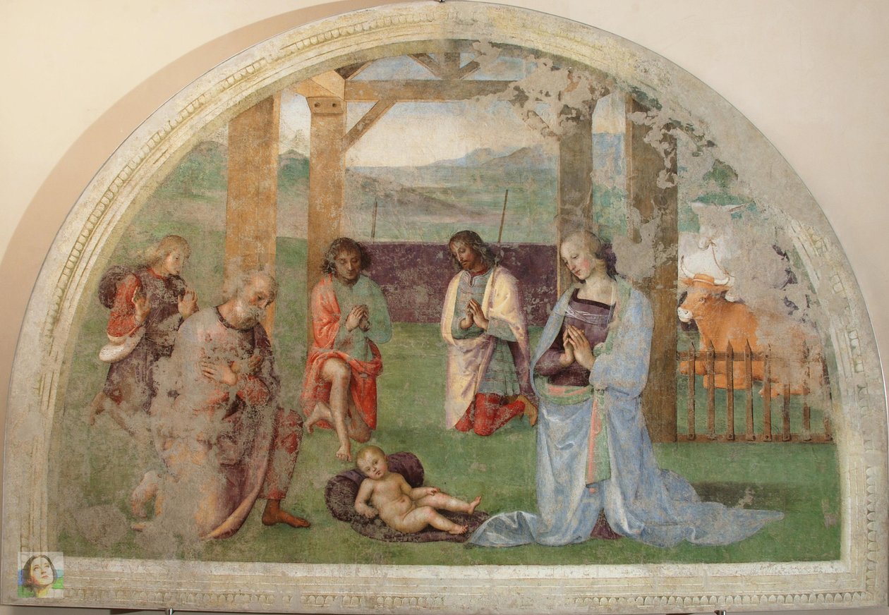 Adoração dos Pastores de Pietro Perugino