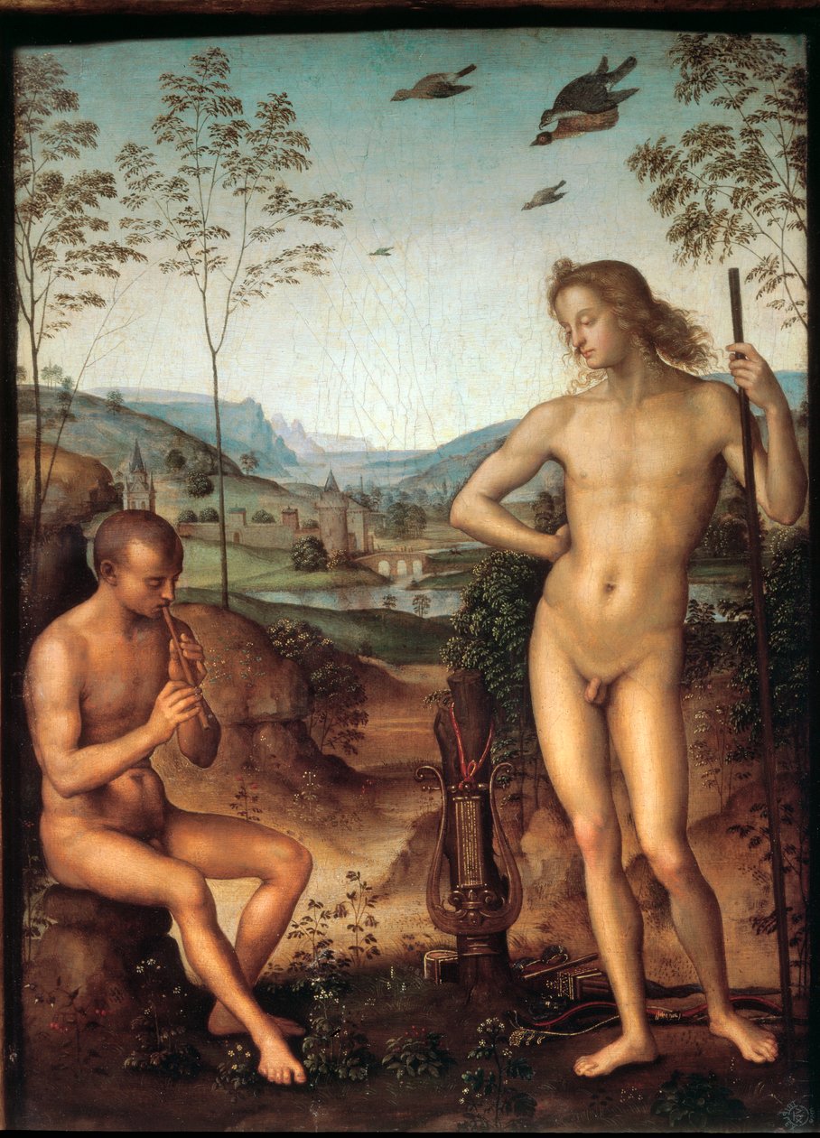 Apollo e Marsyas de Pietro Perugino