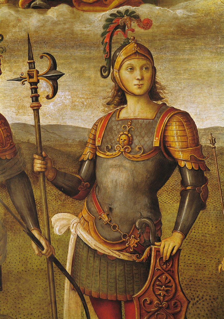 Horácio Cocles, da Sala dell&39;Udienza, 1496-1500 de Pietro Perugino