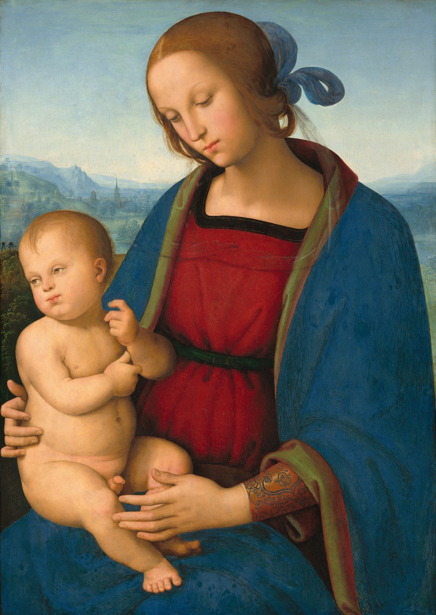 Madonna e criança de Pietro Perugino