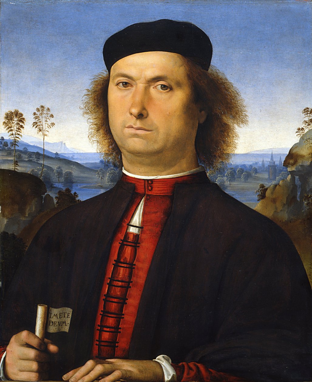 Retrato de Francesco delle Opere, 1494 de Pietro Perugino