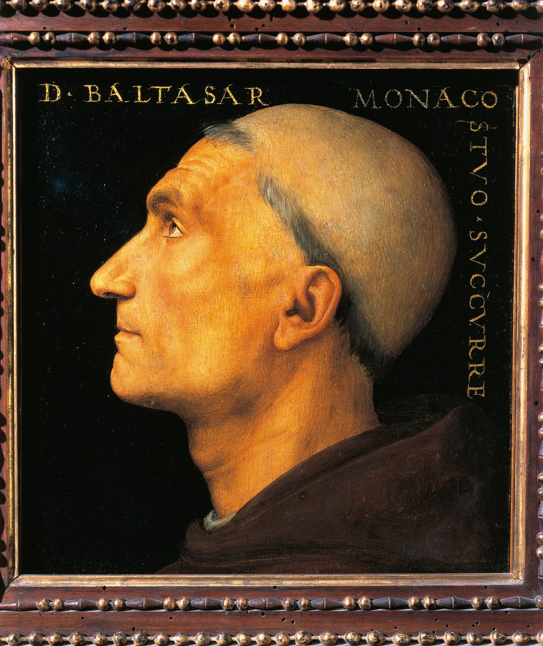 Retrato do Monge Balthazar da Abadia de Vallombrosa, de Pietro Perugino de Pietro Perugino
