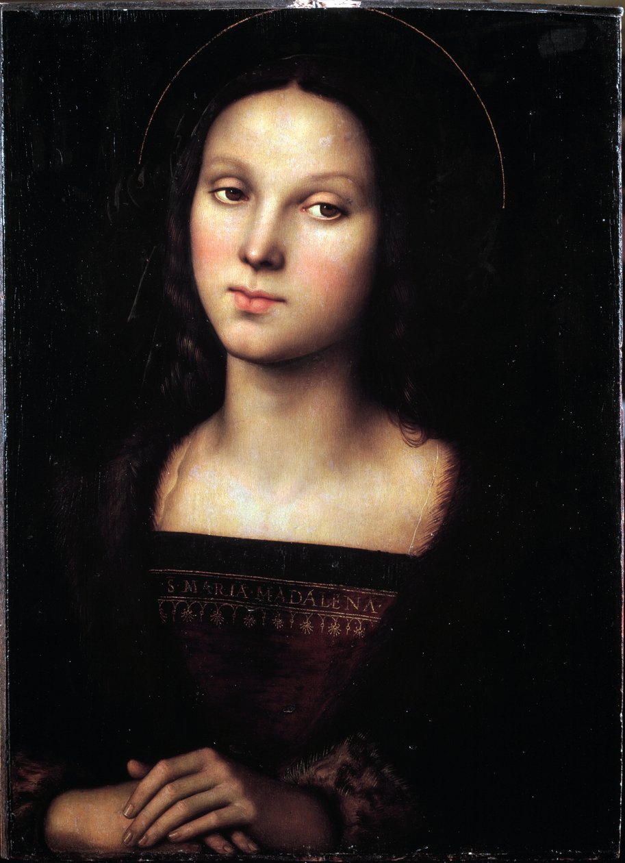 Retrato de Santa Maria Madalena - Pintura, ca. 1500 de Pietro Perugino