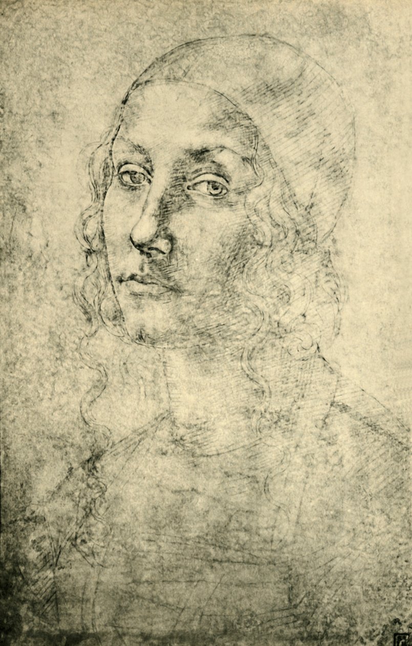 Retrato de uma mulher, final do século XV-início do século XVI, 1943. de Pietro Perugino