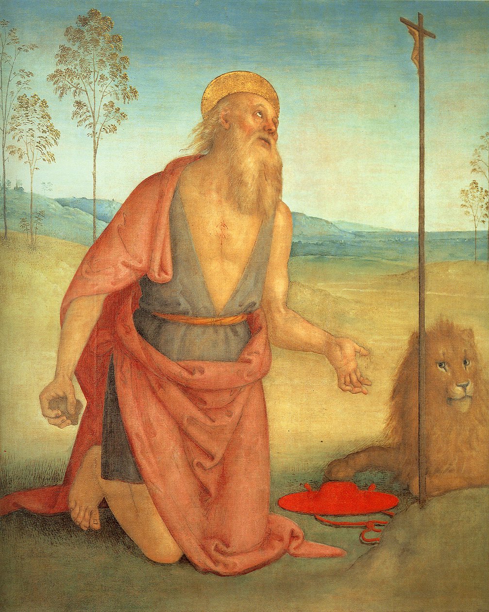 São Jerônimo, c. 1512 de Pietro Perugino