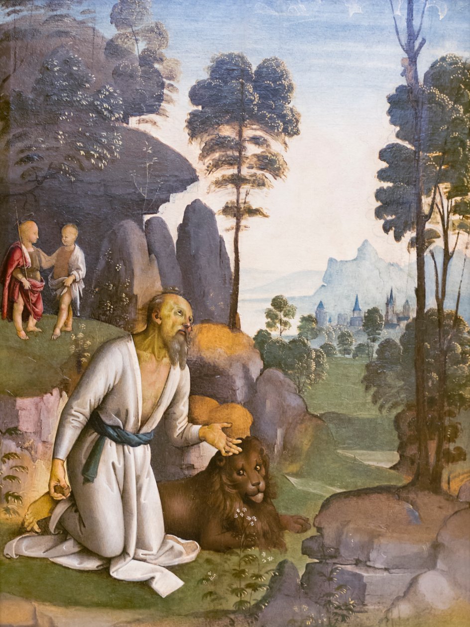 São Jerónimo em penitência de Pietro Perugino