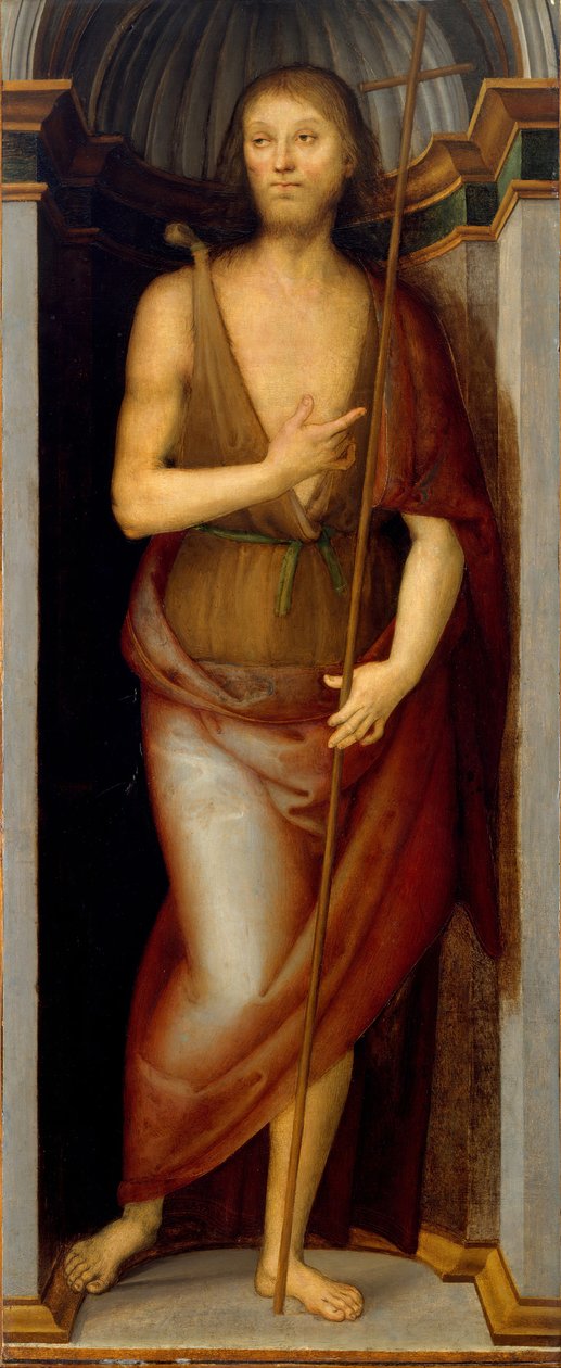 São João Batista, Santa Lúcia. de Pietro Perugino