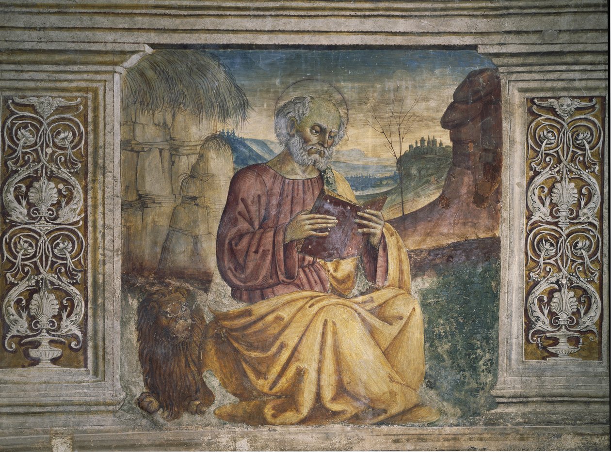 Saint Mark (Fresco de Pietro Perugino