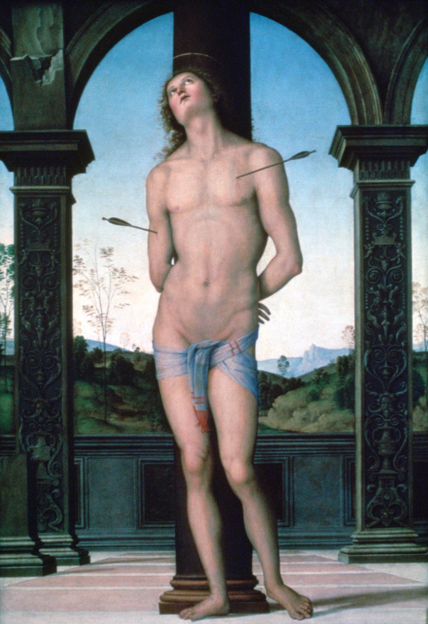 São Sebastião, c1470-1523 de Pietro Perugino