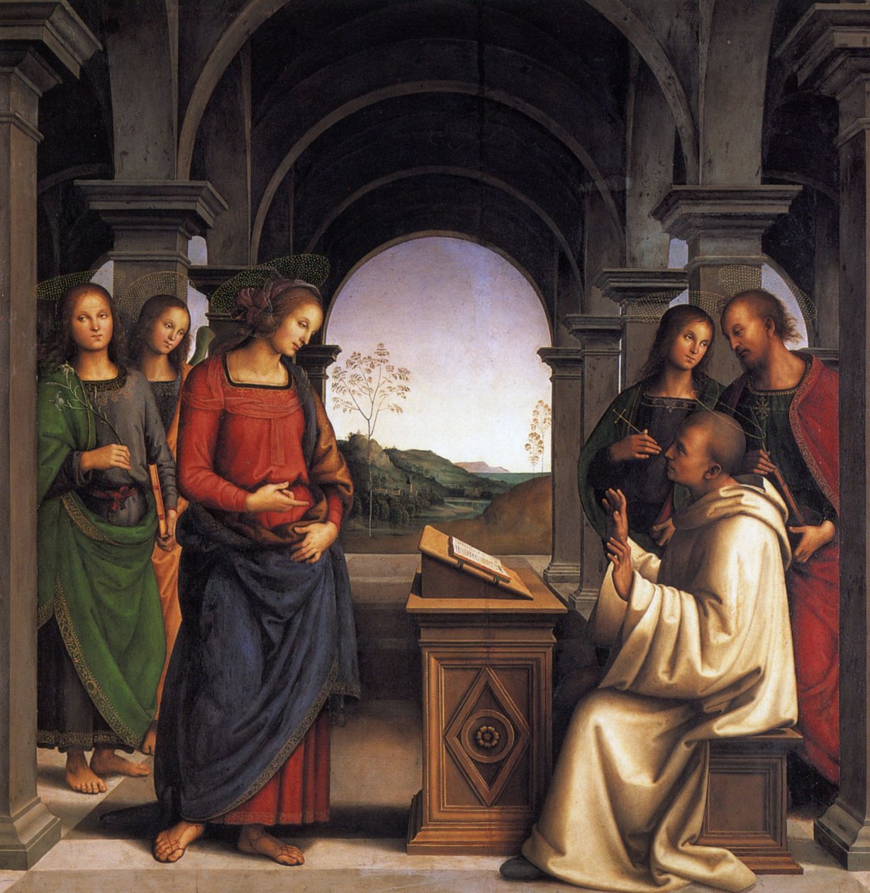 A visão de São Bernardo de Pietro Perugino