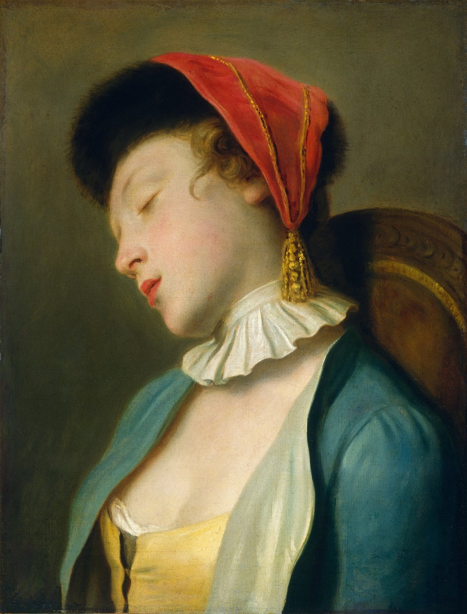 Uma Garota Adormecida de Pietro Antonio Rotari