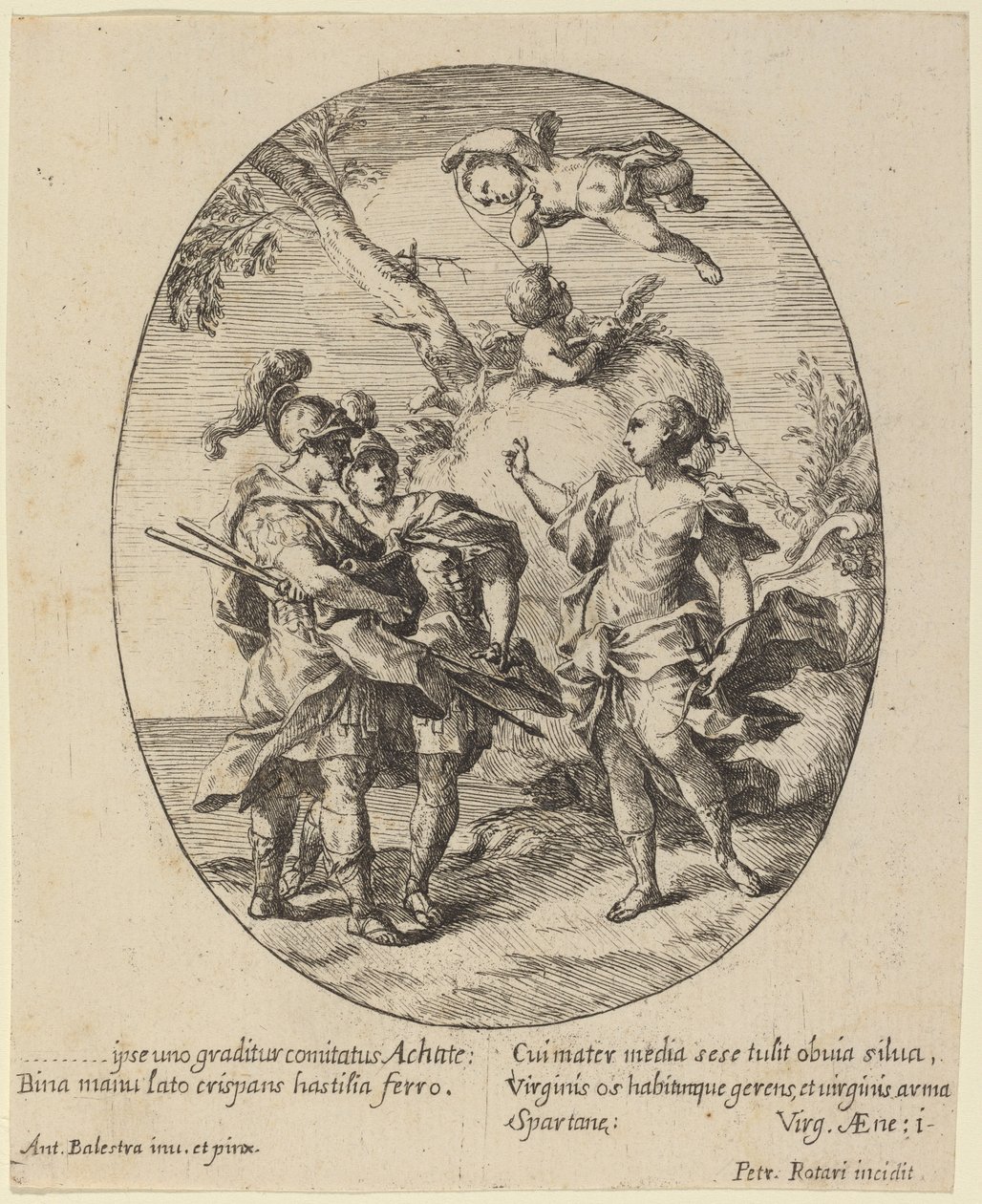 Vênus aparecendo para Aquiles de Pietro Rotari after Antonio Balestra