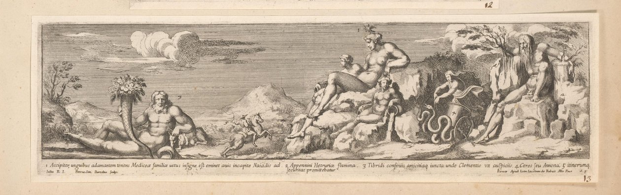 Alegoria da rota entre Roma e Florença
História do Imperador Constantino (título da série) de Pietro Sante Bartoli