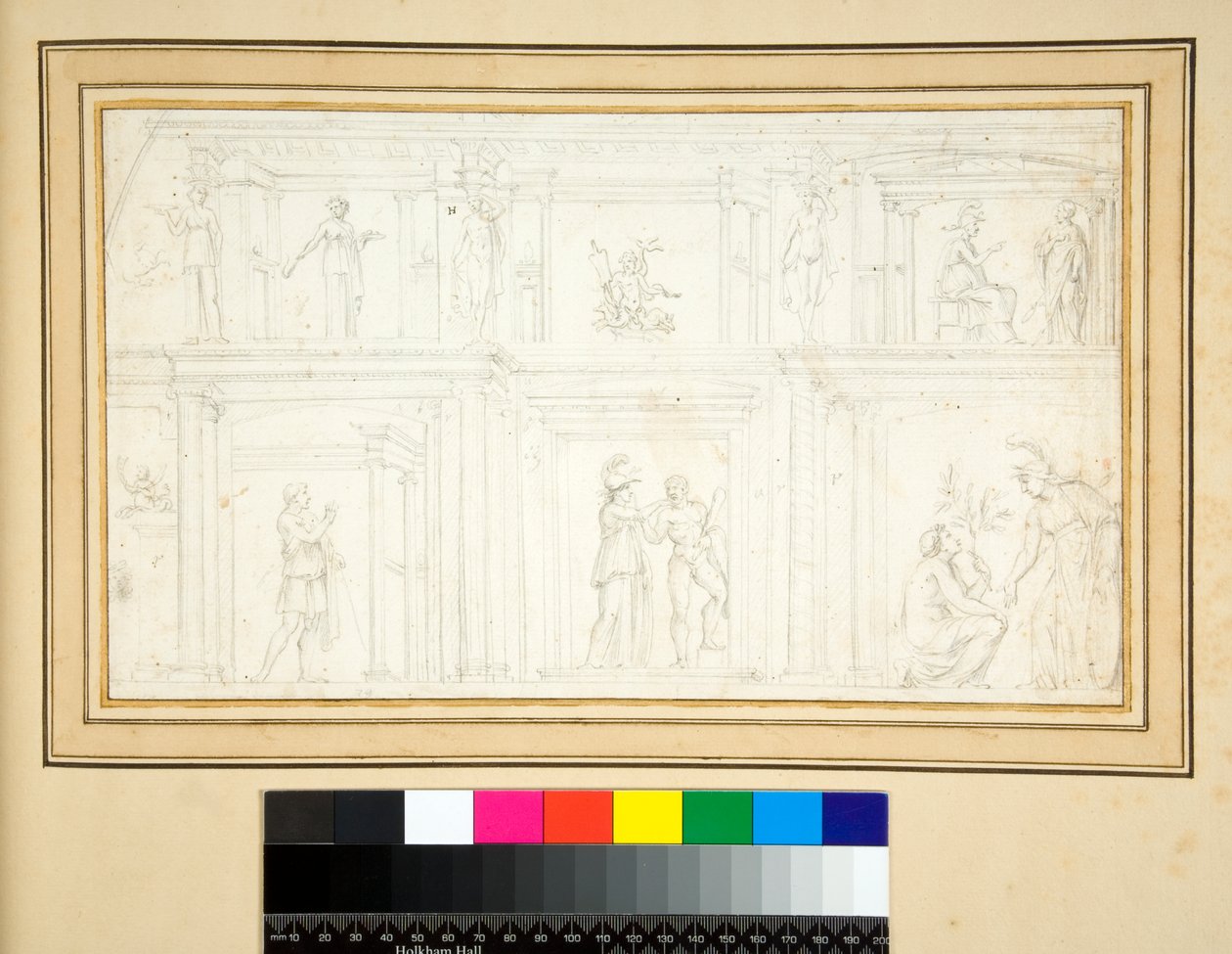 Frame de uma pintura de parede (lápis) de Pietro Santi Bartoli