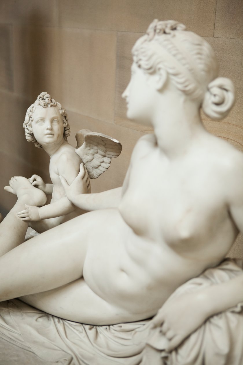 Vénus com Cupido retirando-lhe um espinho do pé de Pietro Tenerani