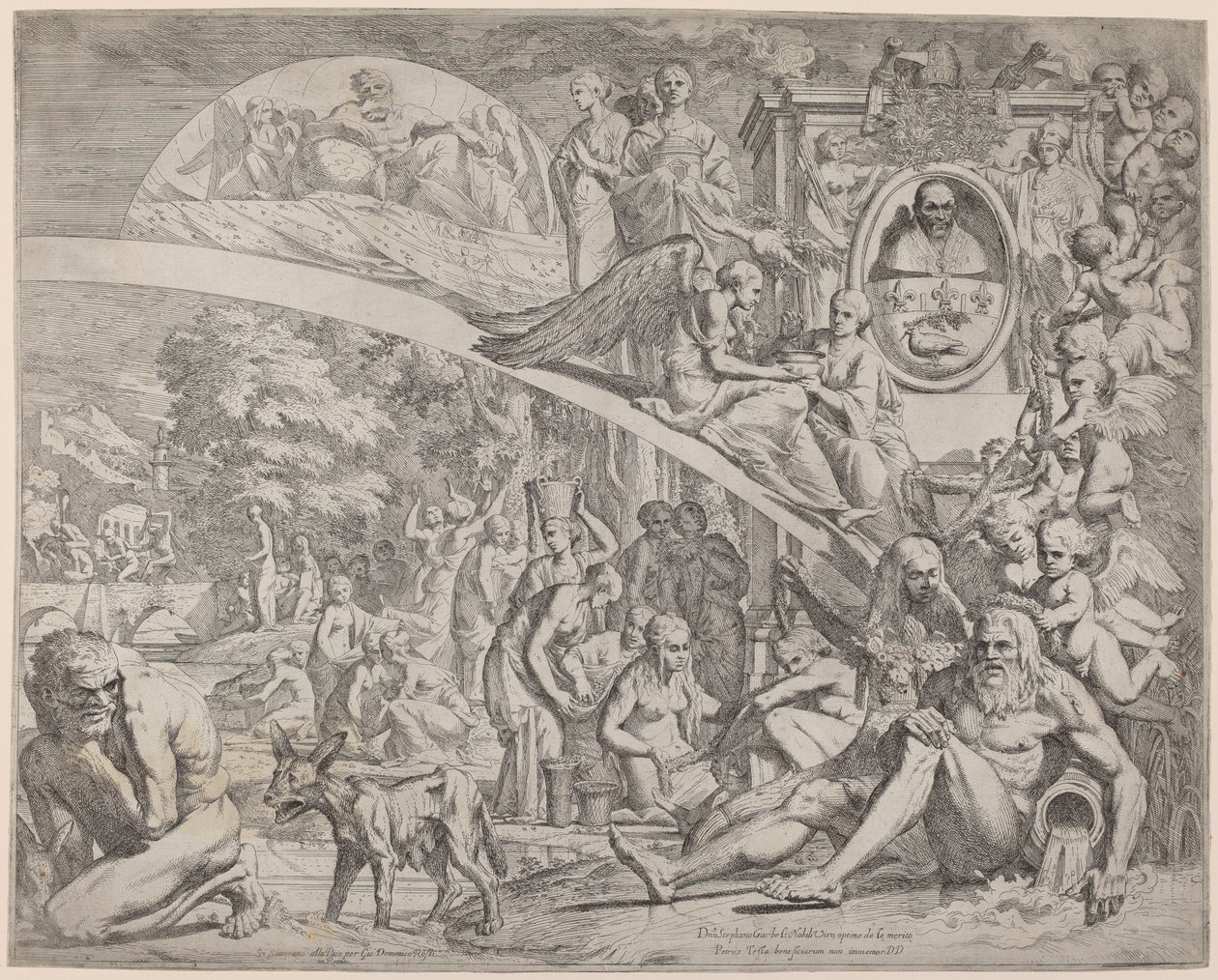 An Allegory in Honor of Innocent X de Pietro Testa