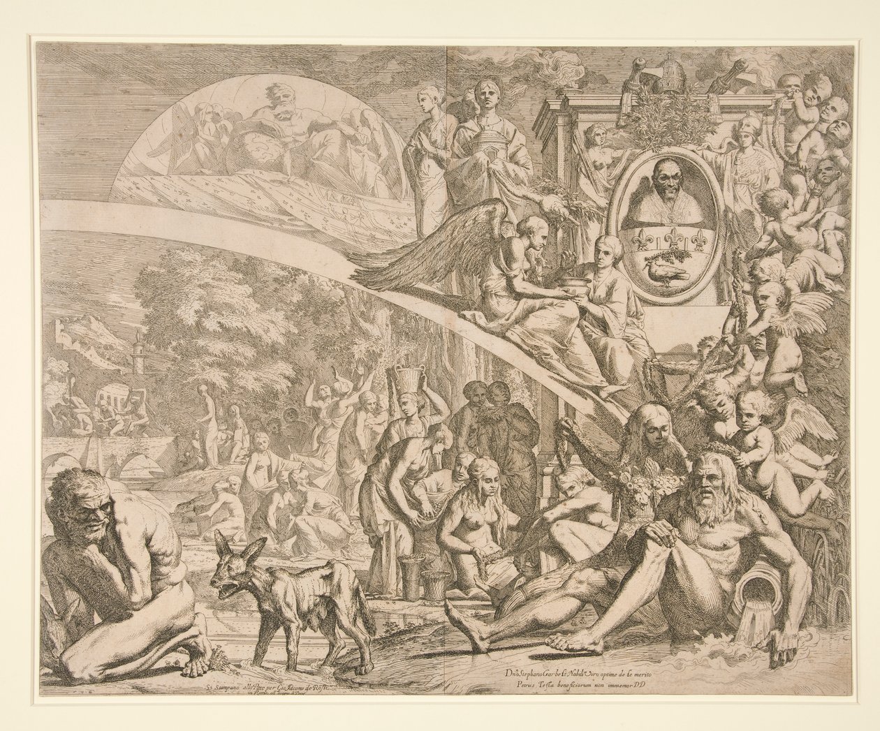 Uma Alegoria em Honra do Inocente X de Pietro Testa