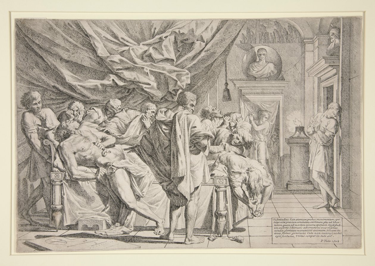 Morte de Catão de Pietro Testa