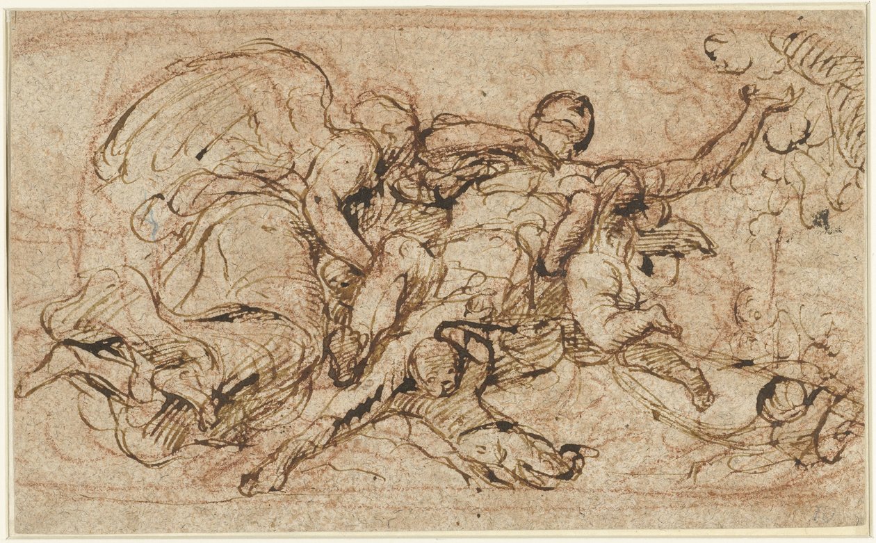 Assunção de um santo de Pietro Testa