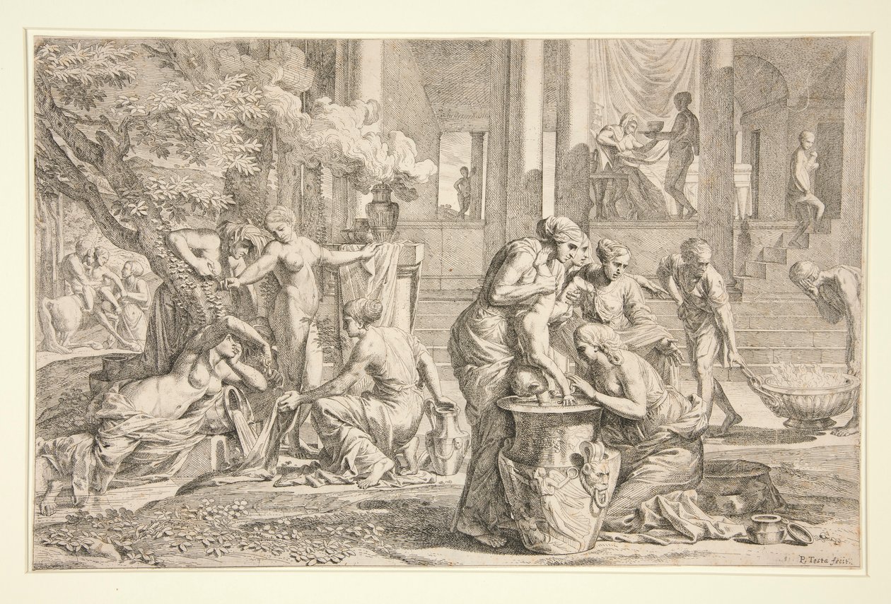 O Nascimento e a Infância de Aquiles de Pietro Testa