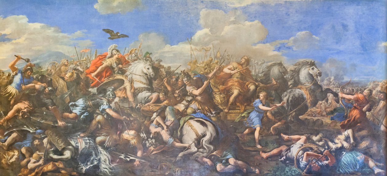 Batalha de Alexandre contra Dário de Pietro da (1596 1669) Cortona