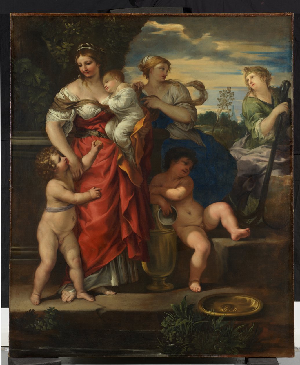 Fé, Esperança e Caridade, c.1640 (óleo sobre tela) de Pietro da Cortona