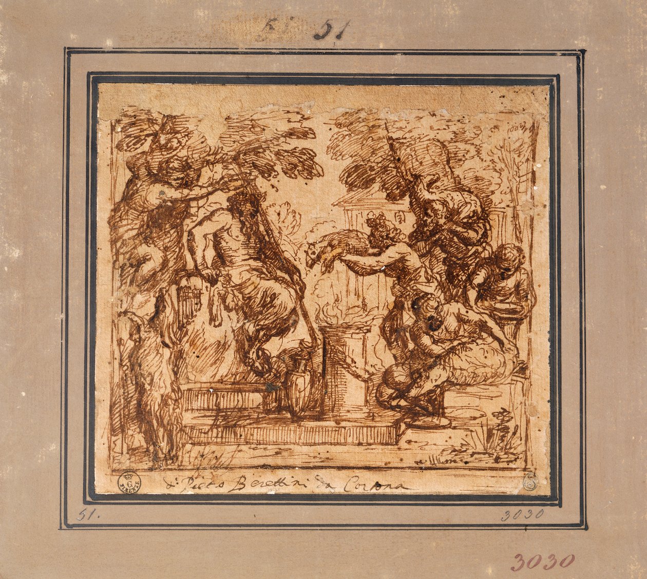 Estudo para a Oferta à Pan de Pietro da Cortona