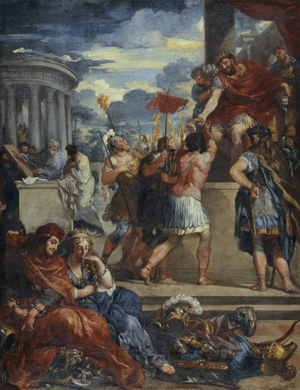 A Idade do Bronze (óleo sobre tela) de Pietro da (1596 1669) (after) Cortona