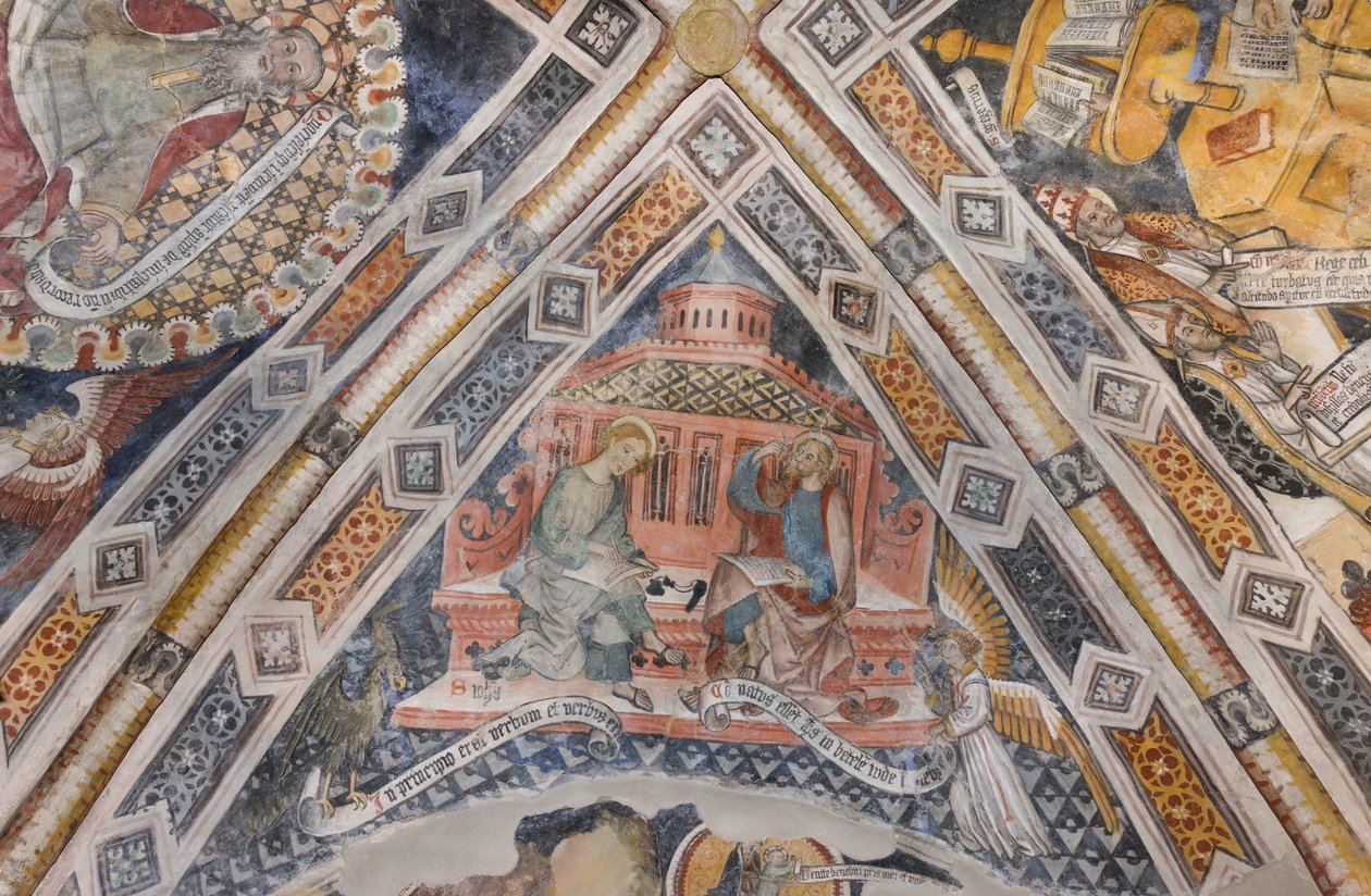 Os evangelistas São João e São Mateus de Pietro da (15th century) Saluzzo