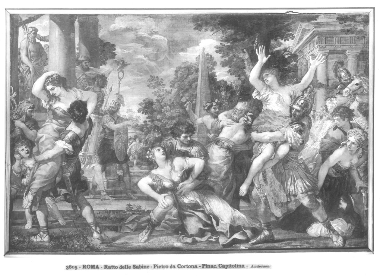 Estupro das Mulheres Sabinas de Pietro da 1596 1669 Cortona