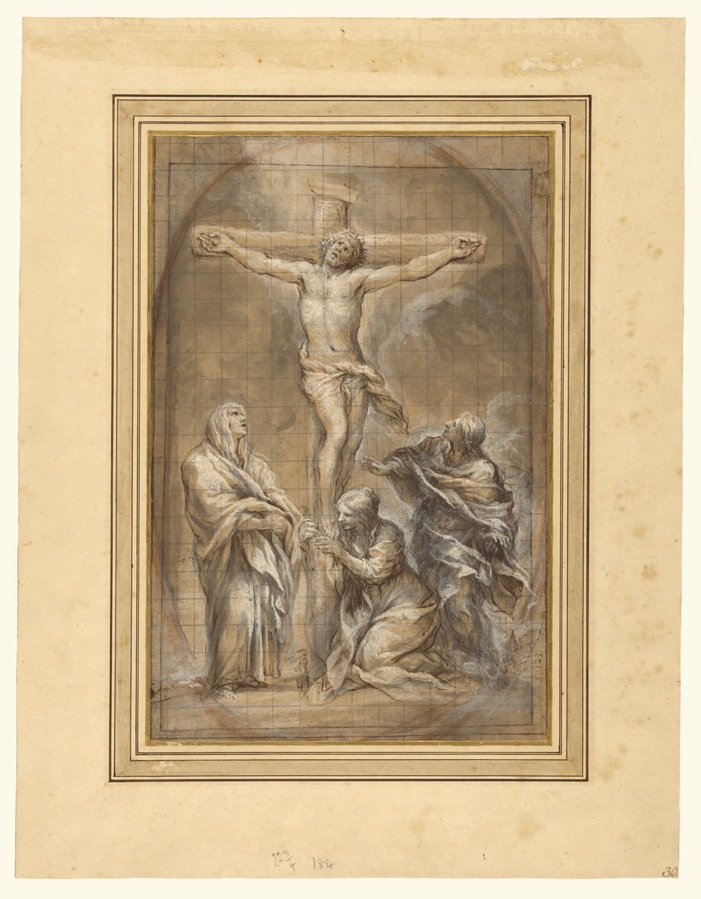 Cristo na Cruz com a Virgem Maria, Maria Madalena e São João de Pietro da Cortona