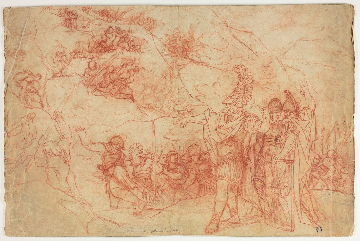 Comandante Romano Ordenando Ataque de Pietro da Cortona