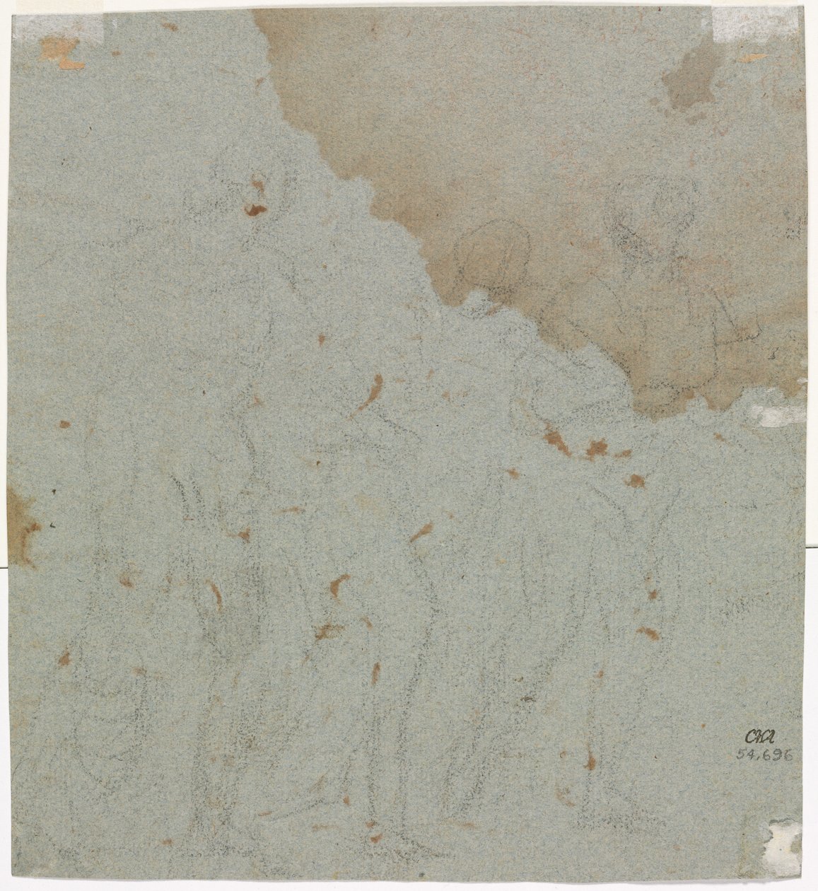 Esboço para Ló e Suas Filhas, 1600. de Pietro da Cortona