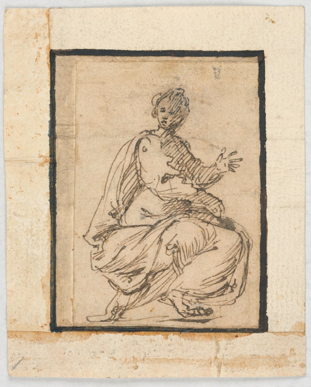 Página do Sketchbook: Figura Alegórica de Pietro da Cortona