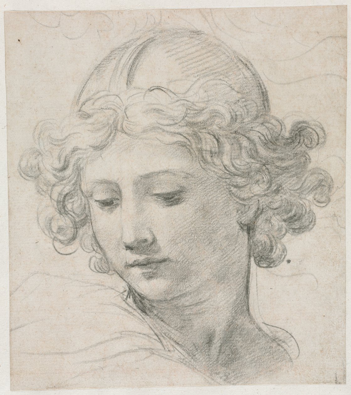 Estudo para a Cabeça de São Miguel de Pietro da Cortona