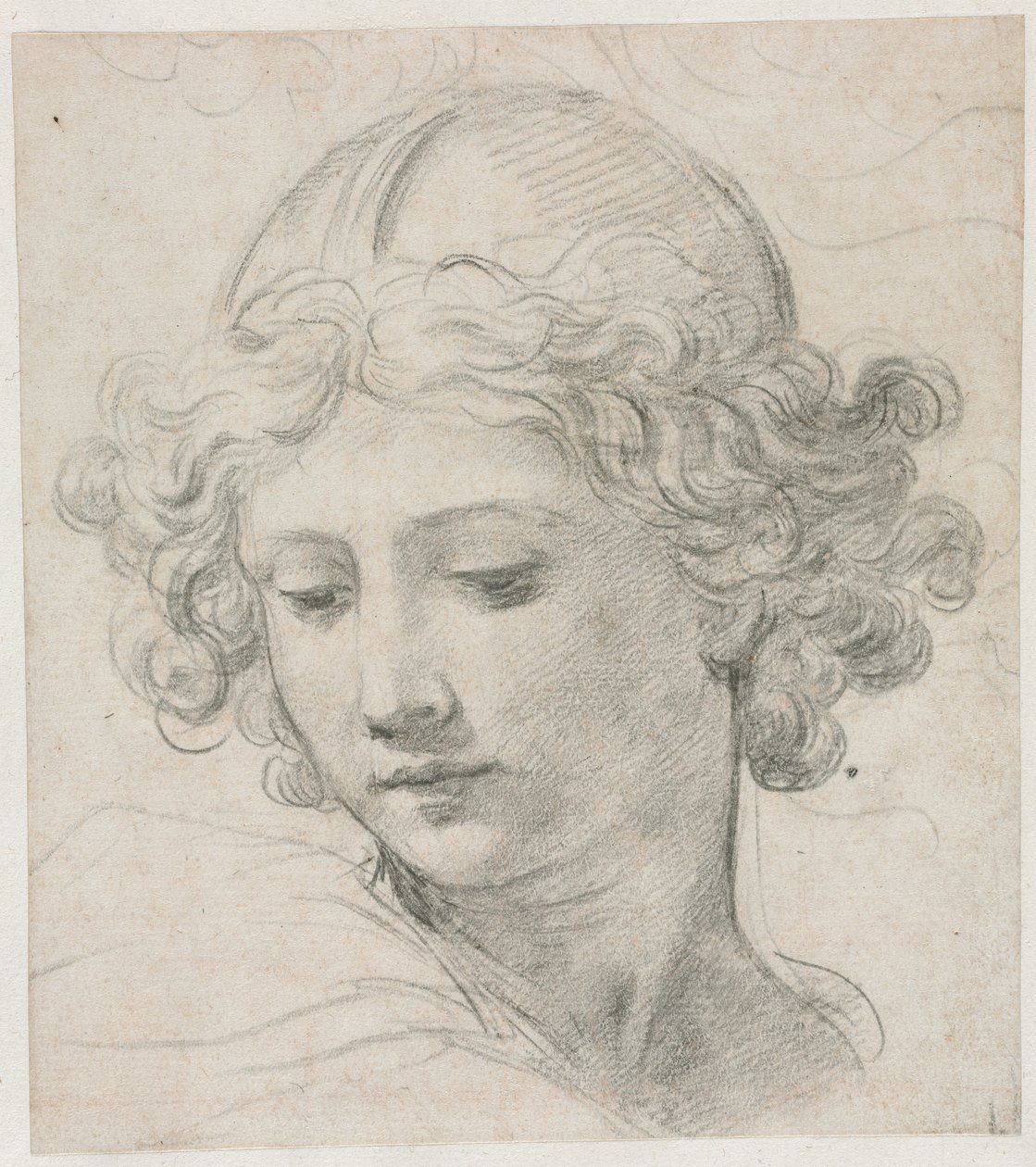 Estudo para o Chefe de São Miguel, 1633. de Pietro da Cortona
