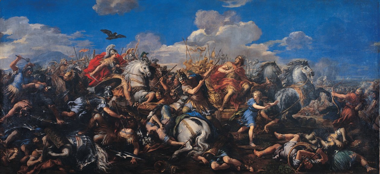 A Batalha de Alexandre Versus Dario, 1644-1655 de Pietro da Cortona