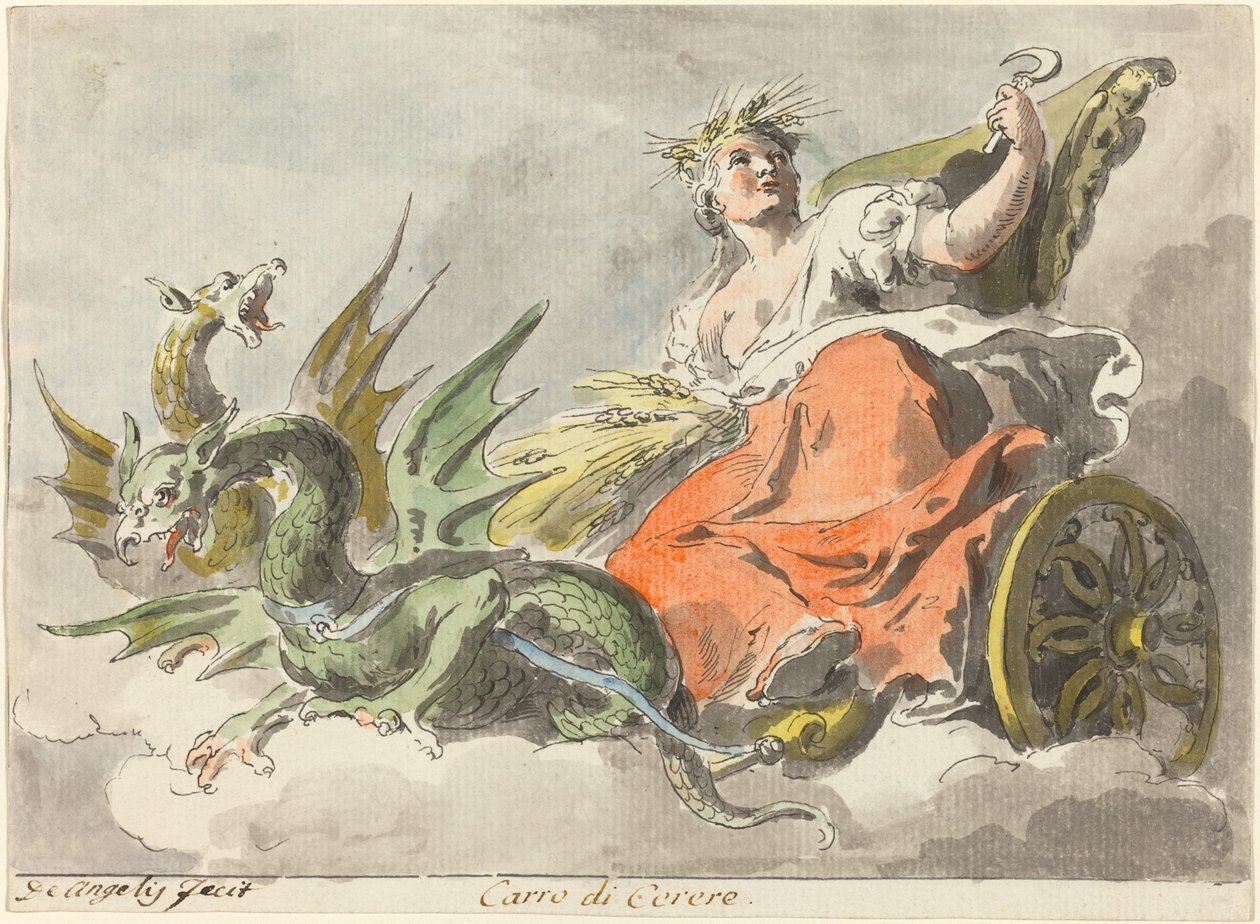 Carro di Ceres (Carruagem de Ceres) de Pietro de Angelis