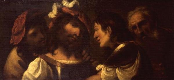 Bravi e um homem velho de Pietro the Elder Muttoni